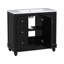 Meuble-lavabo contemporain noir