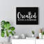 Created with a Purpose 1 Piece Wrapped Canvas Wall Art-740970494