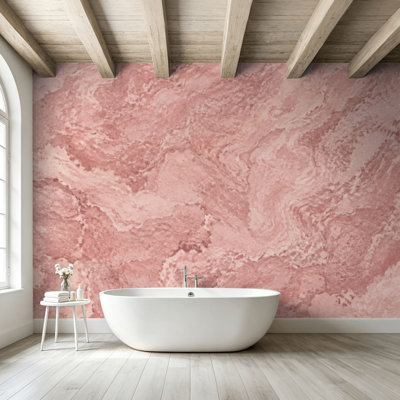 Papier peint adhésif pelez et collez, rose, millénaire, rose, grunge, ombre, joli, art mural, auto-adhésif et amovible