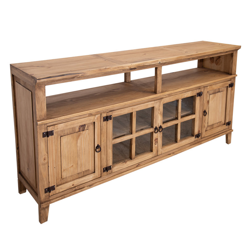 Meuble télé Medio Hacienda, Naturel, H 35 po x L 72 po x l 17 po