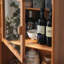 Vitrine moderne simple en bois massif
