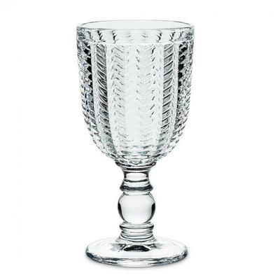 Verre à pied à chevrons