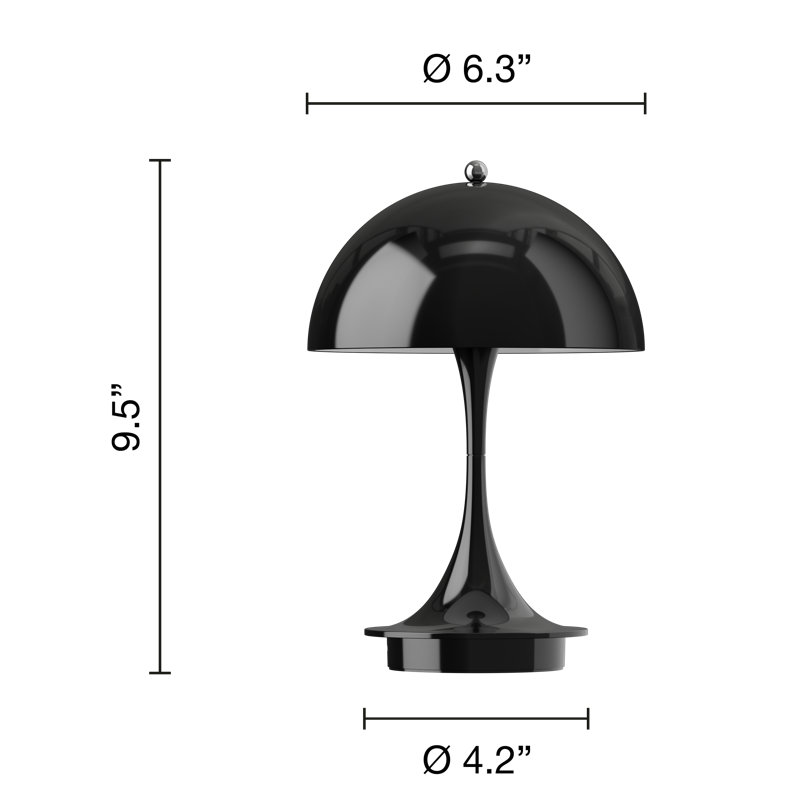 Panthella 160 Portable, Black, Black, 2.5W
