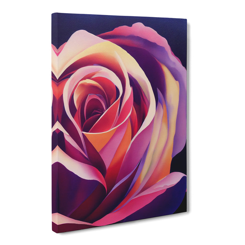 Unique Rose Flower Vol.3 - Wrapped Canvas, 50cm H x 35cm W x 3cm D