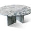 Table basse en marbre naturel gris-bleu, surface polie, table de salon, pierre naturelle, 70 x 32 cm (27,6 x 12,6 pouces), marbre véritable