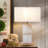 Tomarra Alabaster White Marble Table Lamp