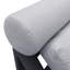 Fauteuil de patio inclinable avec coussins et repose-pieds, coussins souples en tissu imperméable avec structure en aluminium