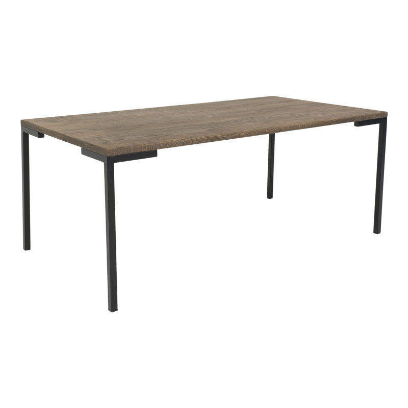 Lewiston Four Leg Coffee Table, 45cm H x 110cm L x 60cm W, Smoked Oak