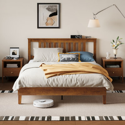  Sawiris Solid Wood Platform Bed