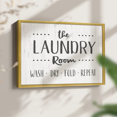 The Laundry Room -Framed Print - Restickable