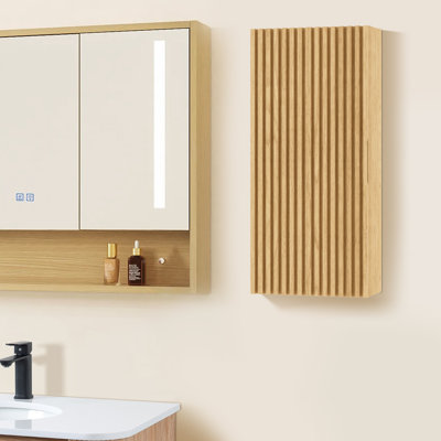 12" Wall-Mounted Floating  Bathroom Vanity Side Cabinet With A Door And A Shelf, (Suitable For  Bathroom Vanity)