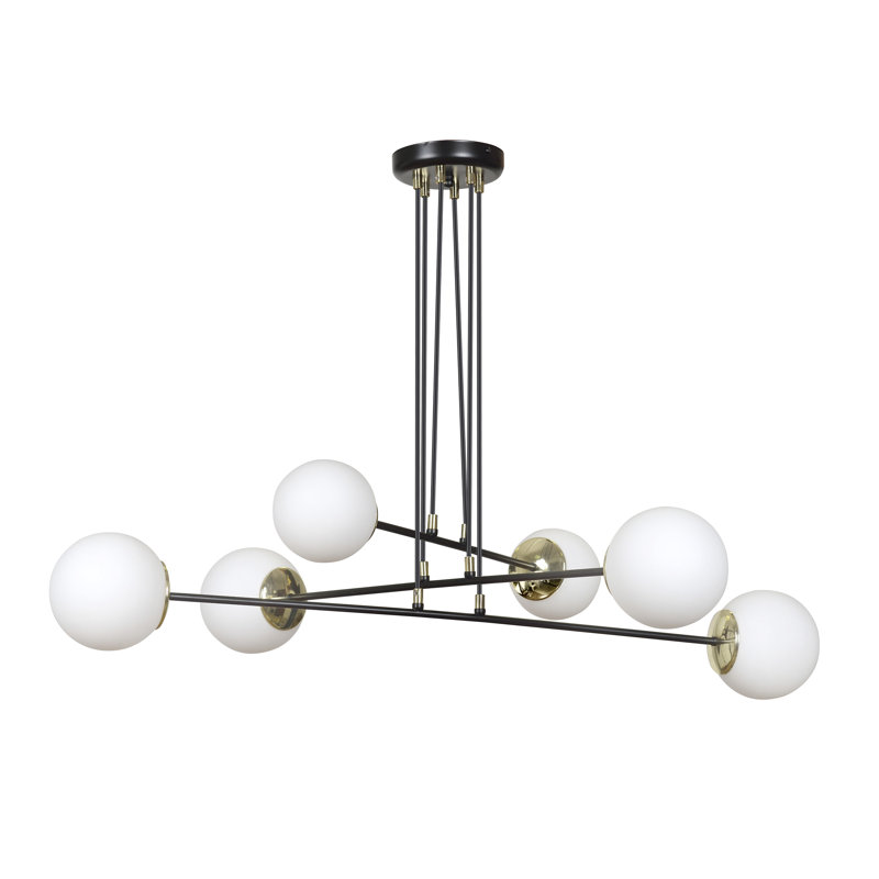 Cecily 6 - Light Kitchen Island Pendant, Black