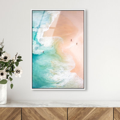 Oliver Gal Nusa Penida Coastal - Framed Acrylic Glass Wall Art