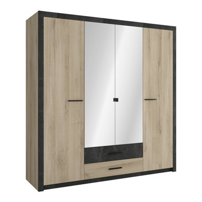 4 Door Manufactured Wood Wardrobe