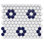 Carreau de mosaïque en porcelaine nid d'abeille 1 po x 1 po Value Series
