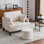 Fauteuil d'appoint surdimensionné de 41 po avec repose-pieds - siège large de 33,5 po et 2 coussins