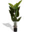 Plante artificielle 5,2 pi, 2 pièces, utilisation intérieure et extérieure, 12 feuilles, plastique banane de bonne qualité, bonne taille