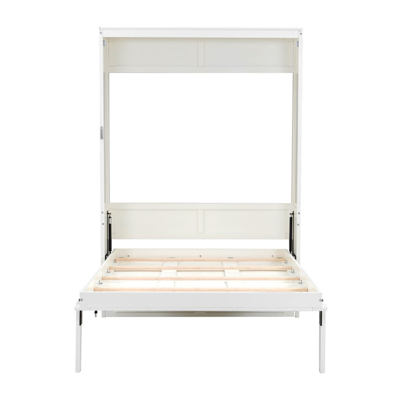 Lit escamotable double avec 2 tiroirs, beige (heure d’arrivée prévue: 8,16)