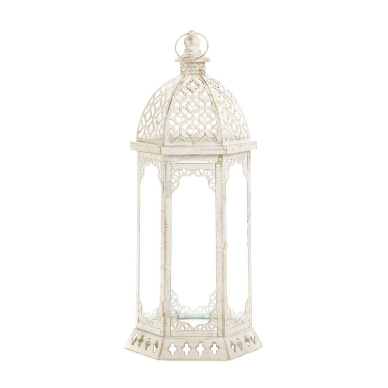 Lanterne en métal et verre Graceful, Grand