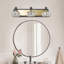 Luminaire de salle de bain moderne à DEL en cristal 3 lumières pour salle de bain sur miroir