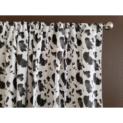 Cantonnière à imprimé vache