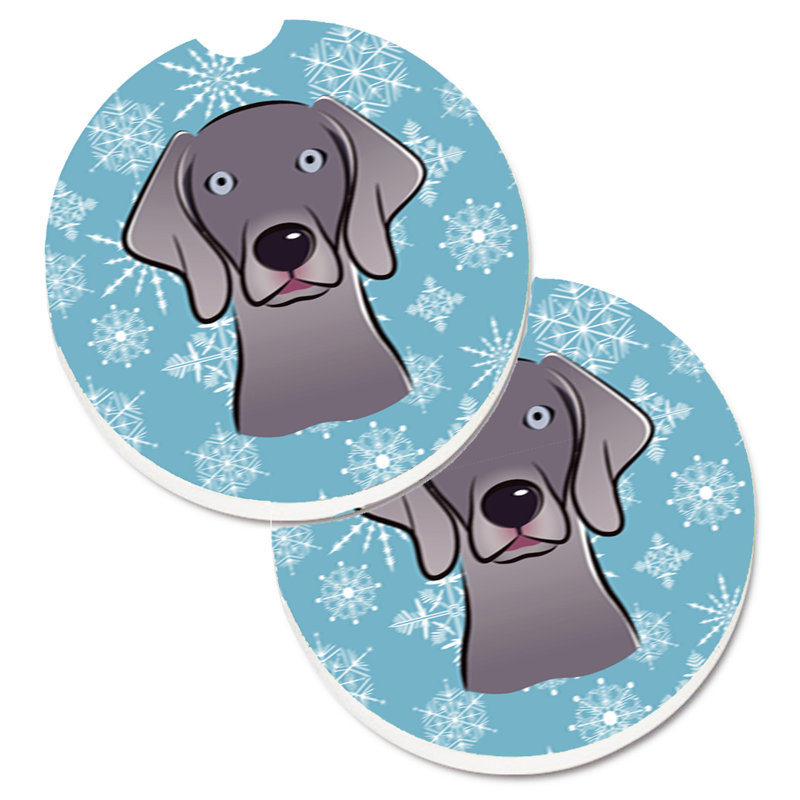 Sous-verre de voiture de neige, Weimaraner