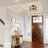 3-Light Hammered Glass Drum Semi Flush Mount