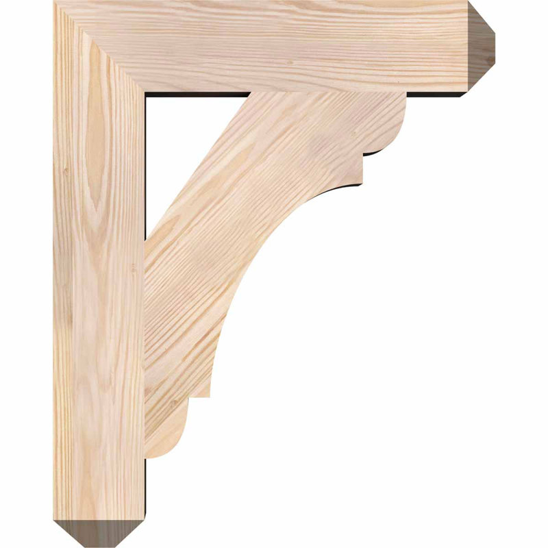 Support l 3 1/2 po x P 18 po x H 22 po, H 22 po x l 3,5 po x P 18 po, Douglas (lisse)