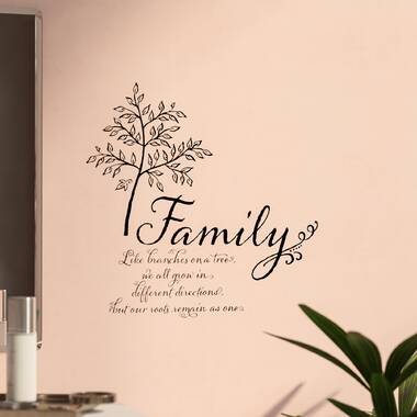 Winston Porter Droney Family Tree Quote Wall Decal