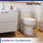 DeerValley Liberty Compact Toilets One-Piece Toilet With High-Efficiency Flush Round Toilet for Space-Saving Floor Mounted (Seat Included)-94079161-81774968