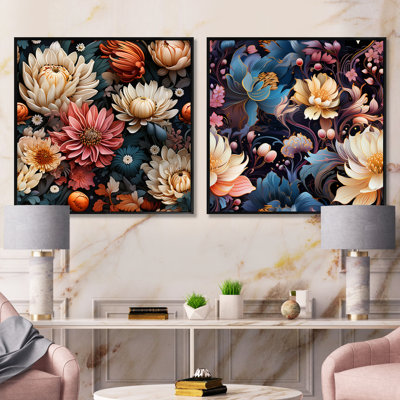Gorecki - Floral Square Collage Set Of 2