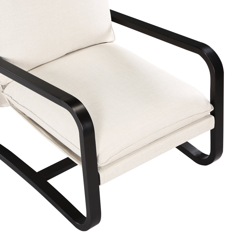 Fauteuil en tissu avoine 36,75 po, Beige