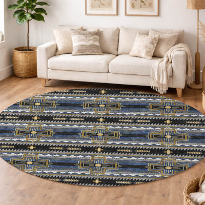 Tapis tribal intérieur / extérieur lavable à la machine
