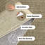 Tapis contemporain lavable avec support TPR-133475564-133475566