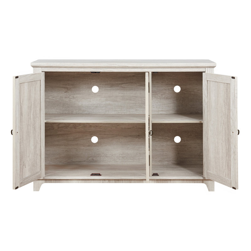 Armoire de rangement autoportante autoportante, buffet en MDF, portes sculptées en miroir en acrylique, tablette réglable, comptoir spacieux, sangles anti-basculement, assemblage facile dans la cuisine du couloir du salon