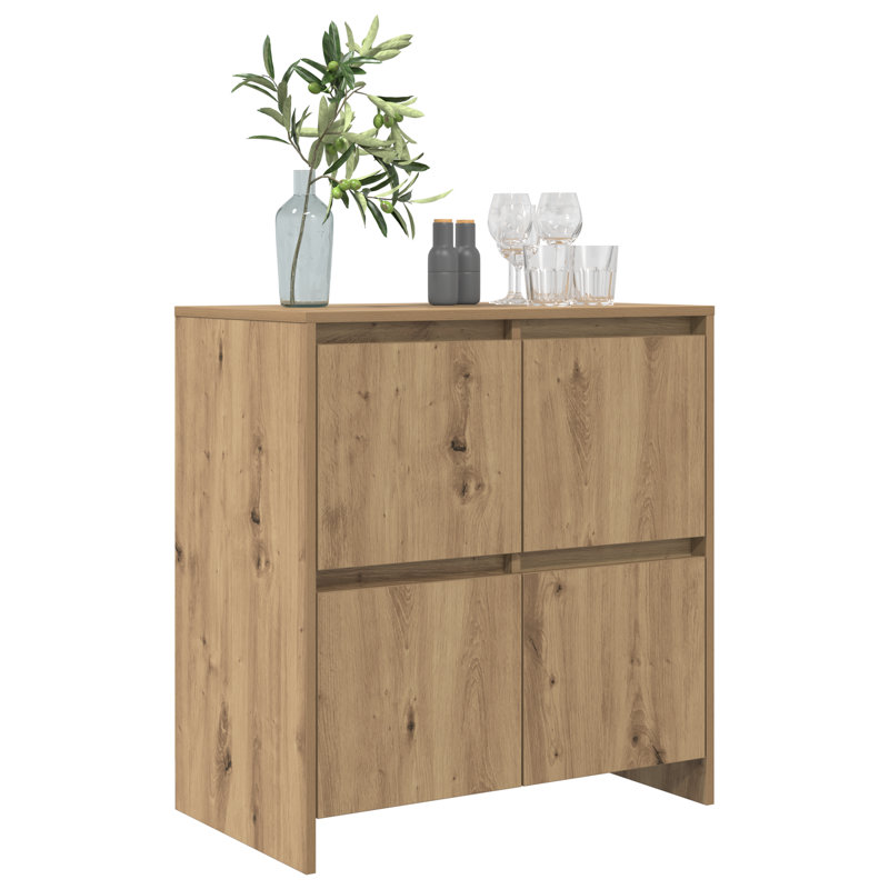 Sideboard 70 X 41 X 75 Cm Engineered Wood, Artisan Oak
