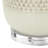 Table Lamp, 31 Inch Raised Texture Beige Ceramic, Ivory Linen Shade
