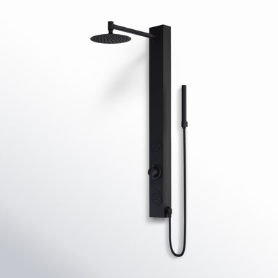 Gardenia 39" H X 4" W 2-Jet Shower System with Hand Wand - Requires existing shower head connection