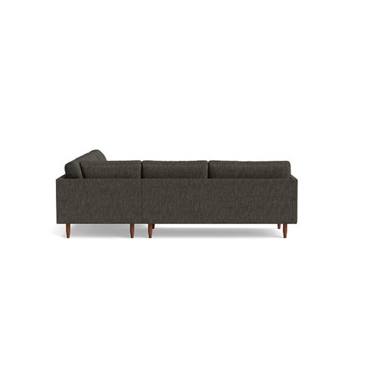 Skinny Fat Sectional, Performance Weave - Onyx, Right Hand Facing