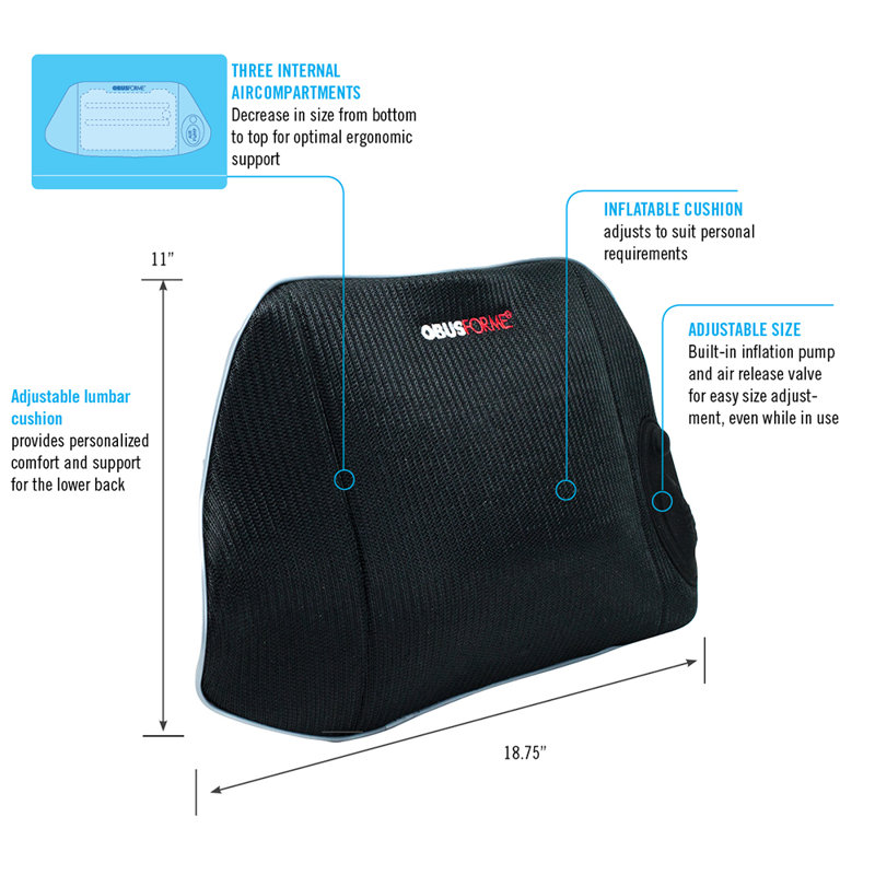 Support lombaire réglable Customair
