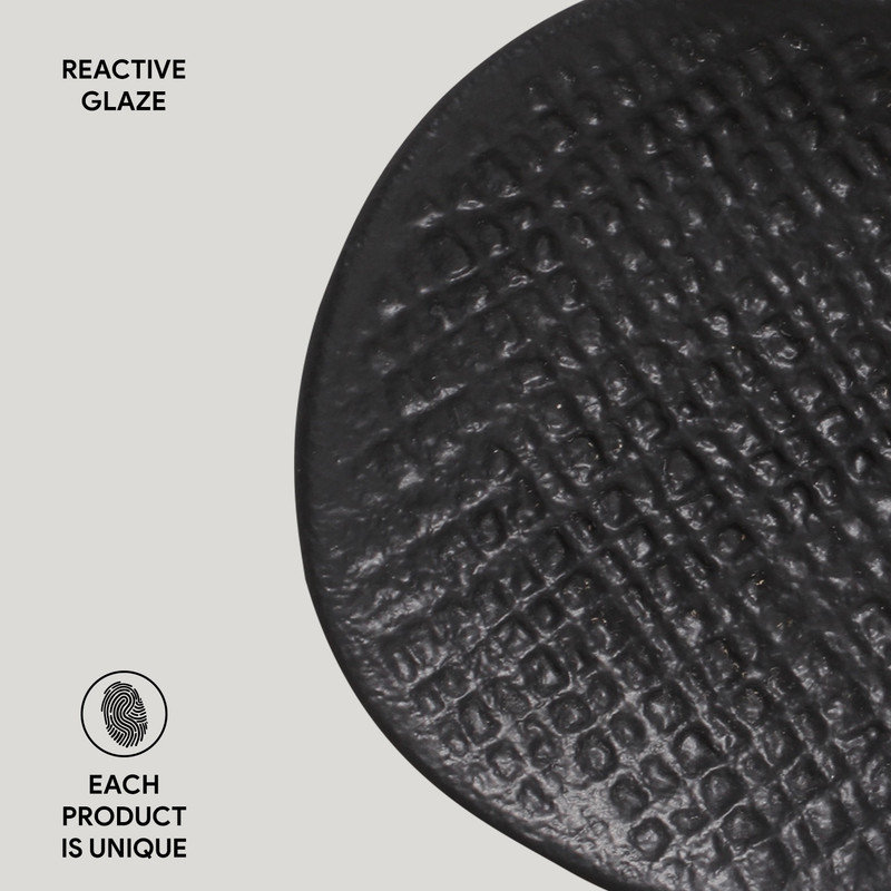 Grès Jame Ramekin Pistache (ensemble de 6), Noir mat