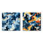 Cuahutemoc - Ensemble de 2 collages carrés abstraits-101843289-101843291