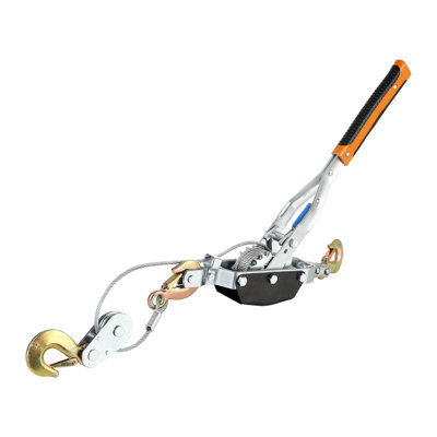 Come Along Winch, 5 Ton (11,023 lbs) Pulling Capacity, 11.5 ft Steel Cable, 3 Hooks