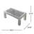 Casmer 15"H Rectangle Glass Coffee Table