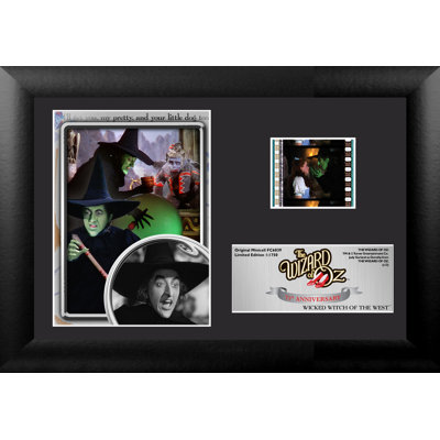 Wizard of Oz 75th Anniversary (Wicked Witch) Mini FilmCell Presentation Framed Memorabilia