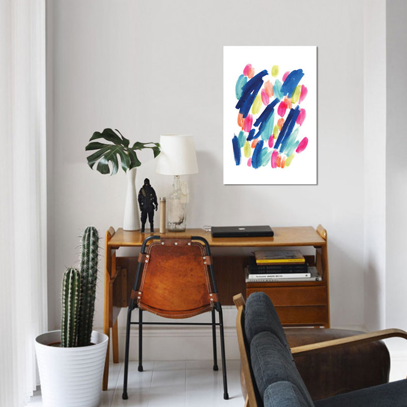 «Tropical Crush», reproduction sur toile, H 12 po x l 8 po x P 0,75 po, Toile tendue, Pas de tapis