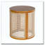 Table de bout ronde 15,70 po, table d'appoint tissée creuse-1638126195