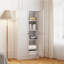 Armoire d'appoint avec portes doubles et 4 tablettes-1403402866