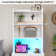 Manech Tall Nightstand with Charging Station and LED Lights