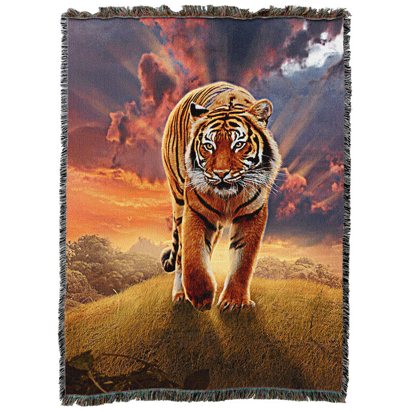 Jeté Pure Country Weavers Rising Tiger par Vincent HIE